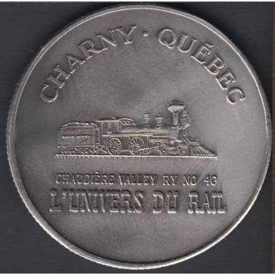 Charny - 1917 - 1987 - Pont de Quebec 70° Ann. Charny - L'Univers du Rail - Antique Silver Plated - 1000 pcs With Certificate - $2 Trade Dollar