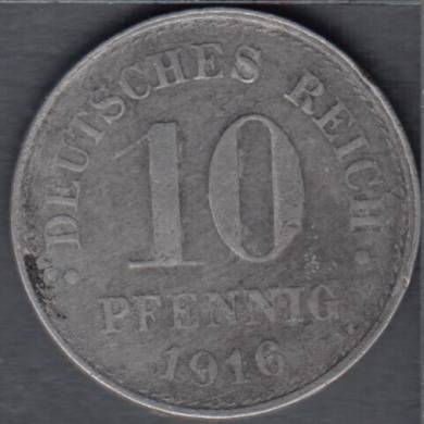 1916 - 10 Pfennig - Allemagne