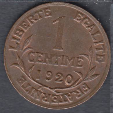 1920 - 1 Centime - France