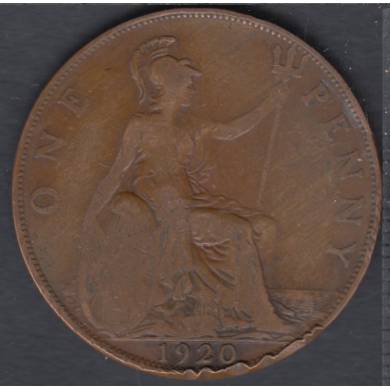 1920 - 1 Penny - Tranche Endommag - Grande Bretagne
