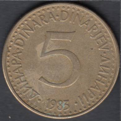 1983 - 5 Dinara - Yugoslavia