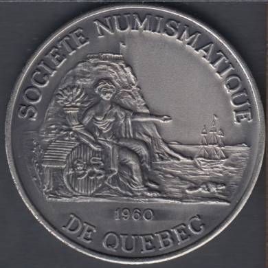 Serge Huard - Quebec Socit Numismatique - Plaqu Argent - 75 pcs - Dollar de Commerce