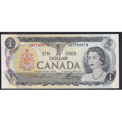 1973 $1 Dollar  - Lawson Bouey - Prefix AB