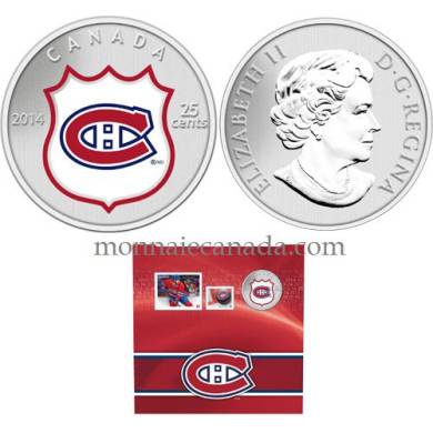 2014 - Ensemble-cadeau pice et timbres de la LNH  - Canadiens de Montral