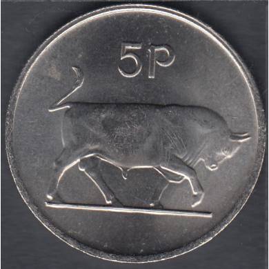 1982 - 5 Pence - B. Unc - Irelande