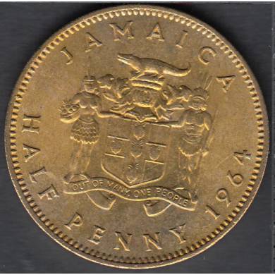 1964 - 1/2 Penny - B, Unc - Jamaica