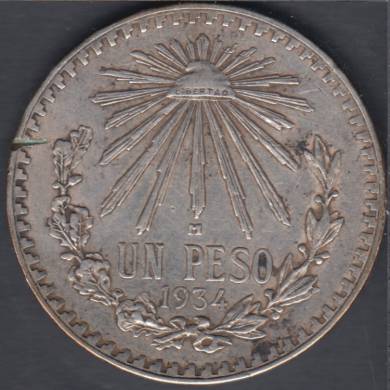 1934 M - 1 Peso - Mexique