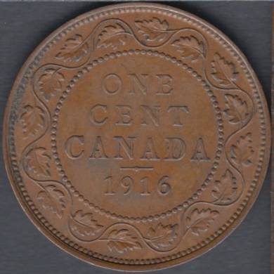 1916 - VF/EF - Canada Large Cent