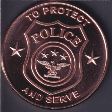 Police - 1 oz 999  Fine Copper