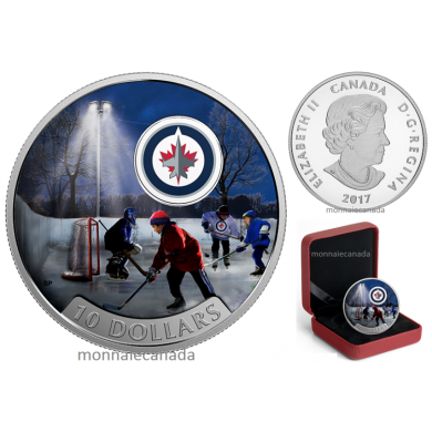 2017 - $10 - colorée de 1/2 oz en argent pur – L'histoire d'une passion : Winnipeg JetsMC