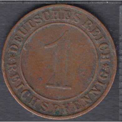1936 D - 1 Reichspfennig - Germany