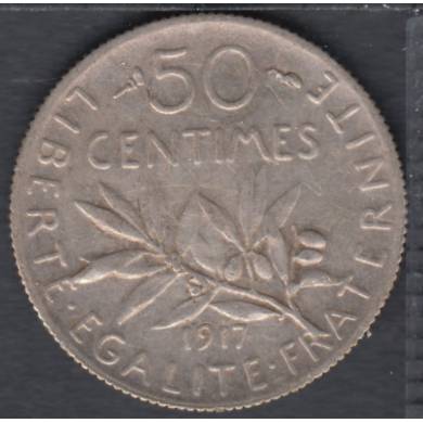 1917 - 50 Centimes - France