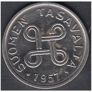 1957 - 1 Markka - Finland