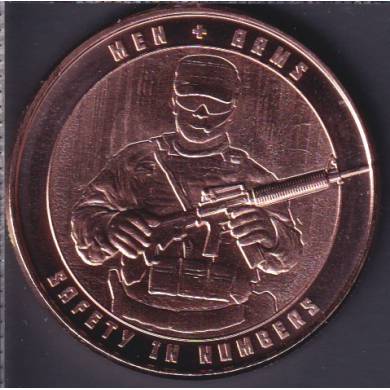 Safety In Numbers - Men+ Arms - 1 oz .999 Cuivre Fin