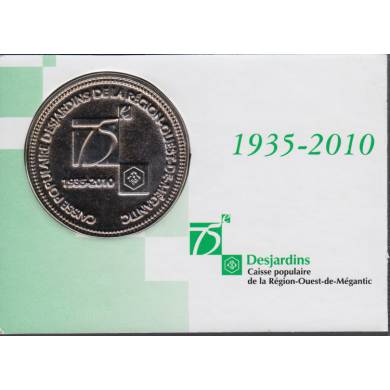 2010 - 1935 - 75th Anni. of the Fondation of the Caisse Populaire de Rgion-Ouest-de-Megantic Value $5.00