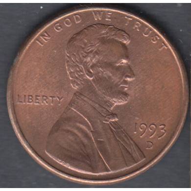 1993 D - Unc Brown - Lincoln Small Cent