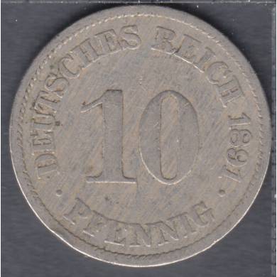 1891 A - 10 Pfennig - Allemagne