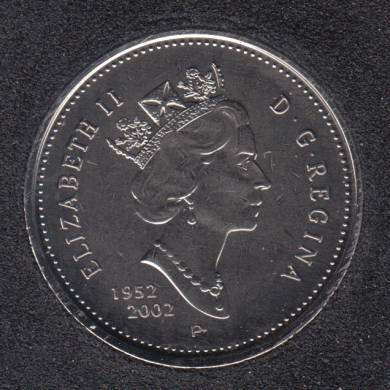 2002 - 1952 P - NBU - Canada 25 Cents