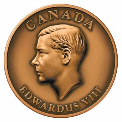 2009 canada king edward VIII - médaille***PIECE SEULEMENT***