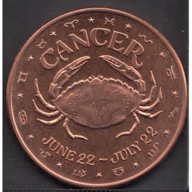Cancer - 1 oz .999 Fine Copper