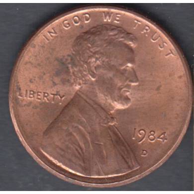 1984 D - B.Unc - Lincoln Small Cent