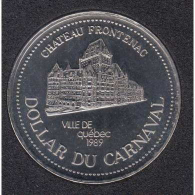 Quebec - 1989 Carnival of Quebec - Pal. 1963 / Château Frontenac - $2 Trade Dollar