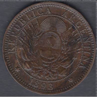 1893 - 2 Centavos - Argentina