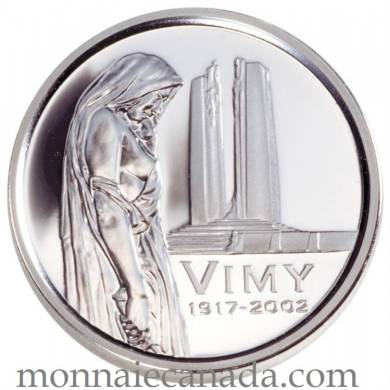 2002 - 5 Cents - Proof Sterling Silver - Vimy Ridge