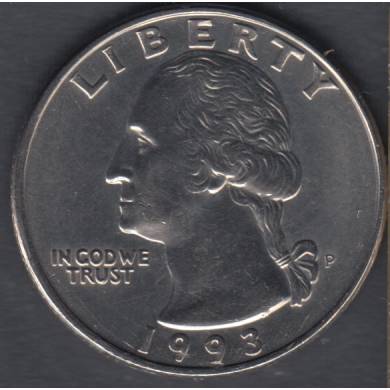 1993 P - AU - Washington - 25 Cents