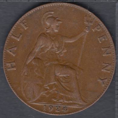 1924 - Half Penny - Grande Bretagne