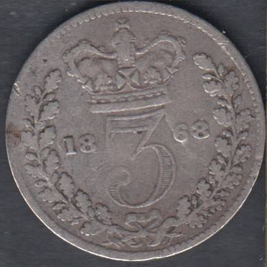 1868 - 3 Pence - Great Britain