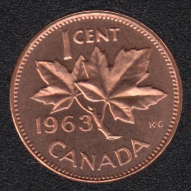 1963 - Proof Like - Canada Cent