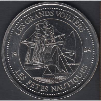 Quebec - 1984 - La Grande Allée - Les Grands Voiliers - Avec Certificat - $1 Dollar de Commerce