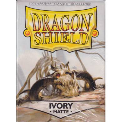 Dragon Shield - 100 Standard Size Card Sleeves Matte Ivory