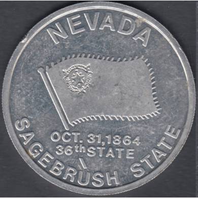 Nevada - Sagebrush State - Oct. 31, 1864 -36th State - Mdal