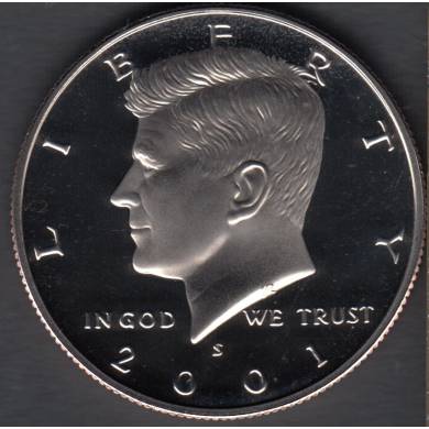 2001 S - Kennedy - Proof - 50 Cents