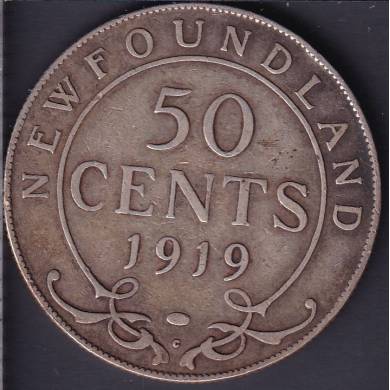 Terre Neuve - 1919 C - VG - 50 Cents