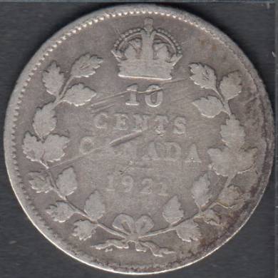 1921 - Good - Canada 10 Cents