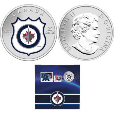 2014 - NHL® Coin and Stamp Gift Set - Winnipeg Jets™