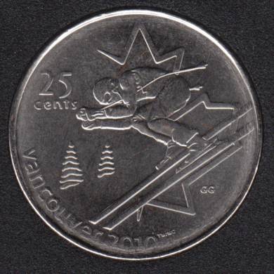 2007 - #4 B.Unc - Ski Alpin - Canada 25 Cents