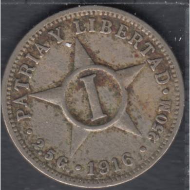 1911 - 1 Centavo - Cuba