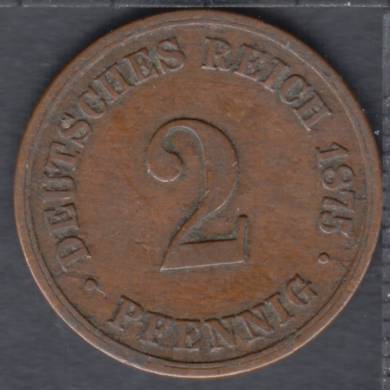1875 B - 2 Pfennig - Allemagne