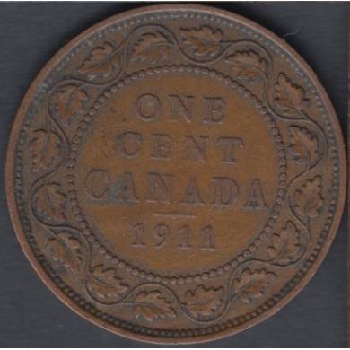 1911 - F/VF - Canada Large Cent
