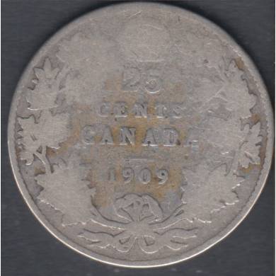 1909 - Good - Canada 25 Cents