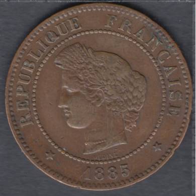 1885 A - 5 Centimes - EF - France