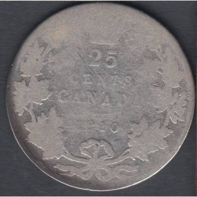 1910 - A/G - Canada 25 Cents