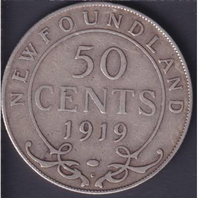 Newfoundland - 1919 C - VG - 50 Cents