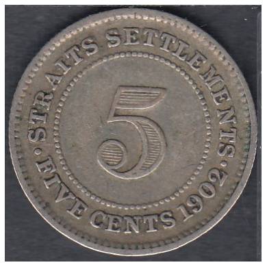 1902 - 5 Cents - Straits Settlements