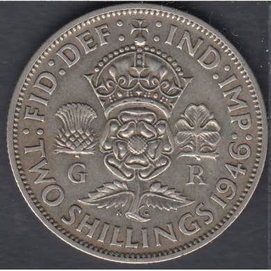 1946 - Florin (Two Shillings) - Grande  Bretagne