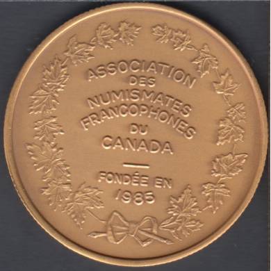 Serge Huard - Canada Association Numismates Francophones - Gold Plated - Trade Dollar
